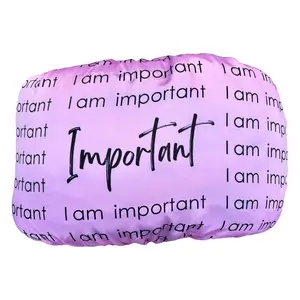 PINK SATIN I AM IMPORTANT AFFIRMATION PILLOW CASE Anti Bacterial Washable