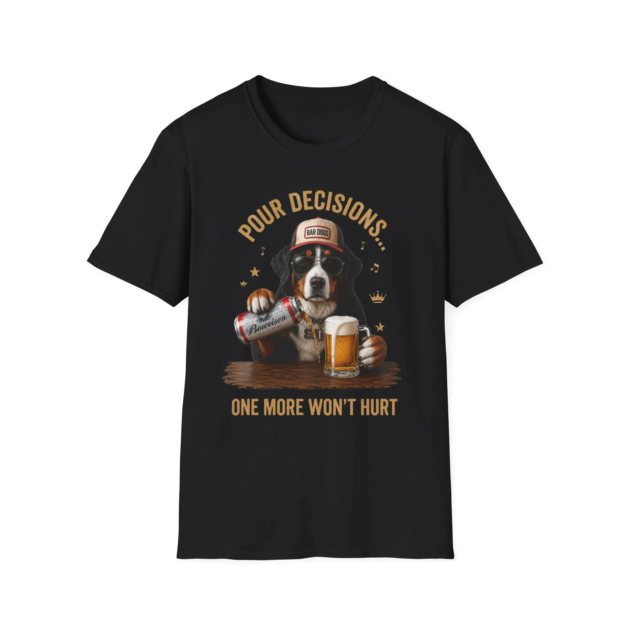Working Breeds  - Pour Decisions Graphic Tee | Unisex Cotton Short-Sleeve T-shirt