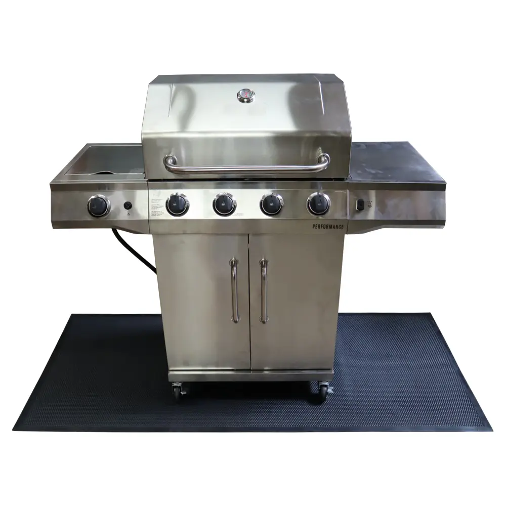 Rubber-Cal Rubber "BBQ Under Grill Mat" - 5mm - 72" x 32"