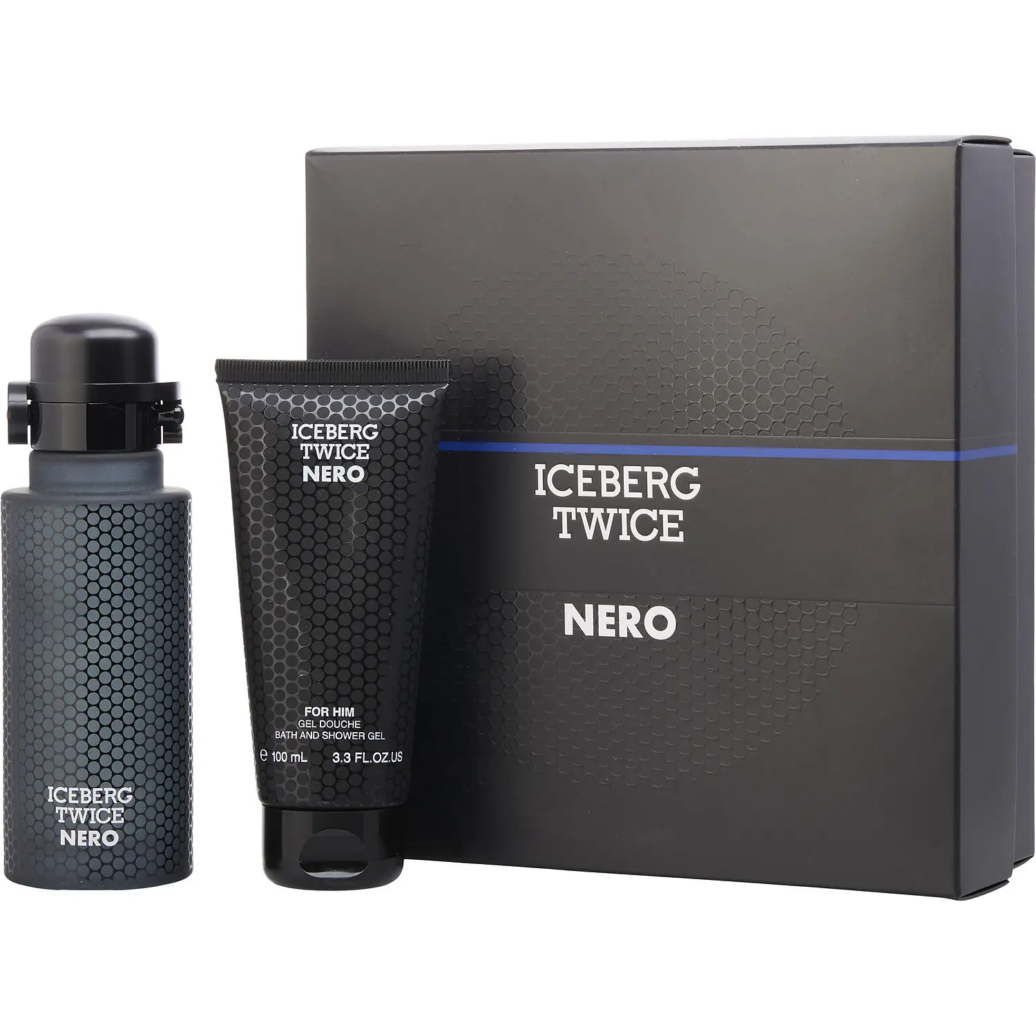 Iceberg Twice Nero Set-Edt Spray 4.2 Oz & Shower Gel 3.4 Oz For Men