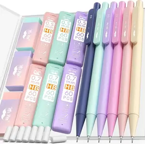 - Pastel Mechanical cil Set with Lead Refills & Erasers, 6 Pack, 2 Sizes, 0.5 0.7mm, Aesthetic Mechanical cils Set