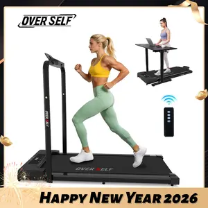 【New Color】OVER SELF Under Desk Treadmill 2.5HP Low-Noise Motor walking pad, 300 lbs Weight Capacity,6.2MPH Portable Folding treadmill with Remote Control & Wheels for Walking and Jogging