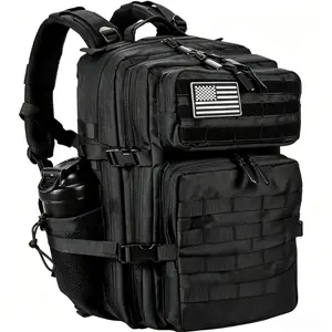 45L Military Tactical Backpack Molle System Large Rucksack Outdoor Camping Hiking Assault Bag
