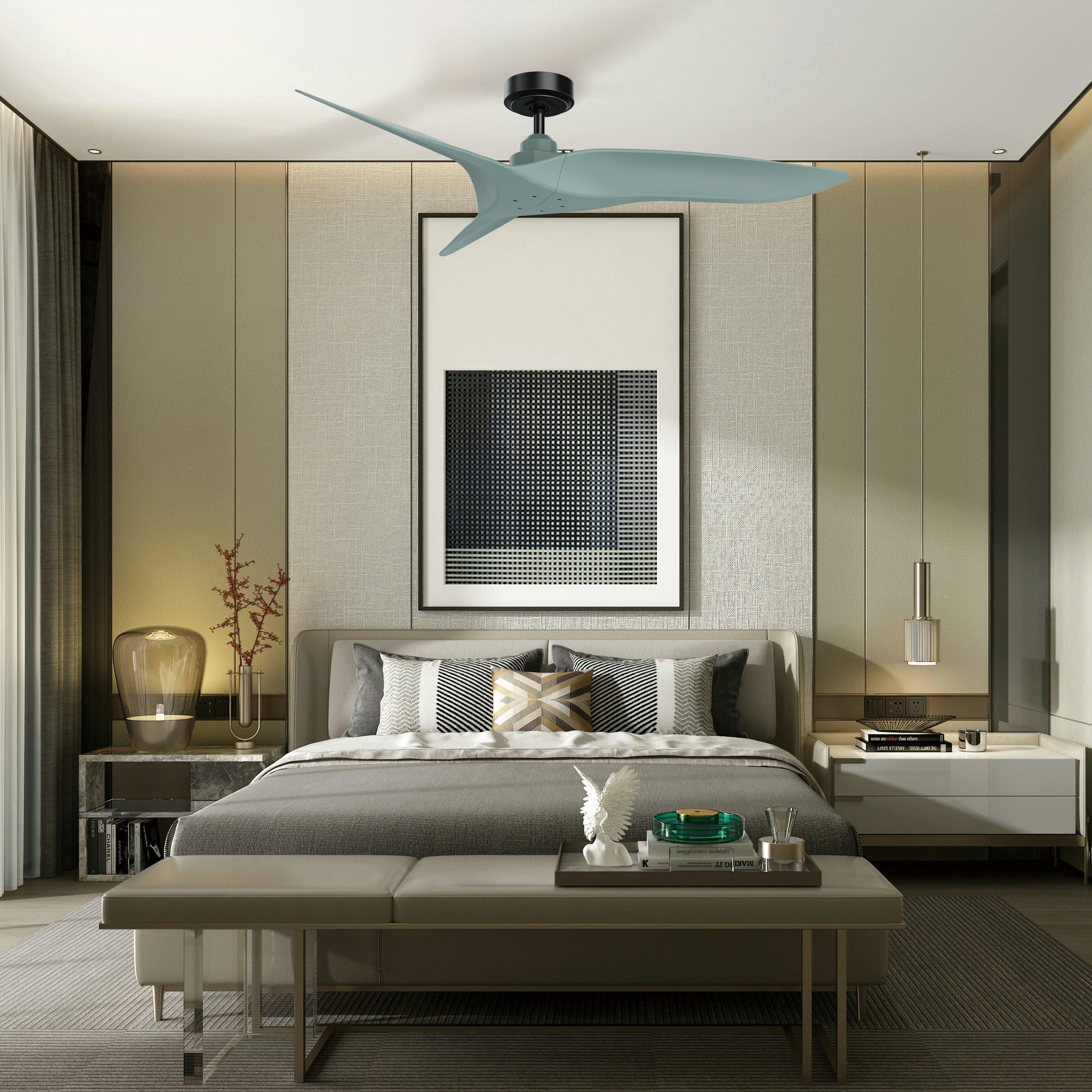 52" Punjab Industrial DC Motor Ceiling Fan with Remote Control Downrod Mount