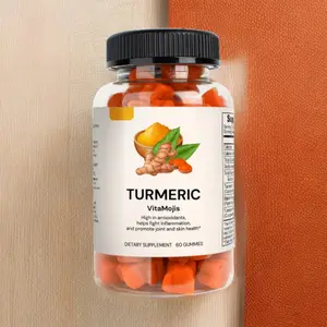 VitaMojis Turmeric Bliss - Turmeric & Ginger Gummies (Adults) - Antioxidant - Joint & Skin Support - Dietary Supplement