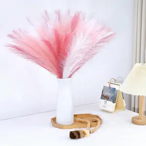 Pampas Grass Decor 30 count 21.7 Inch Faux Pampas Grass Bulk Artificial Dried  Small Vase Filler Pompas Grass.