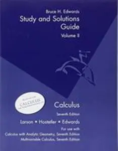 USED-Calculus - Study and Solutions Guide Volume II to accompany Calculus w/ Analytic Geometry by Ron Larson (Paperback)