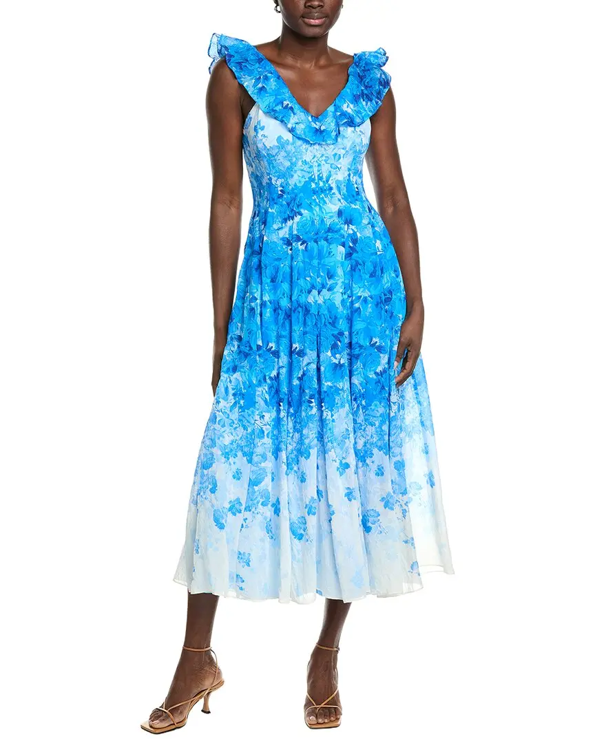 Maison Tara Crinkle Voile Sleeveless Midi Dress