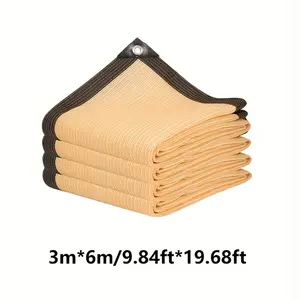 Summer garden 10 x 20 ft Privacy Screen Fence Mesh Shade Net Cover for Outdoor Wall Garden Yard Backyard with Grommets Copper Material Sun Protection