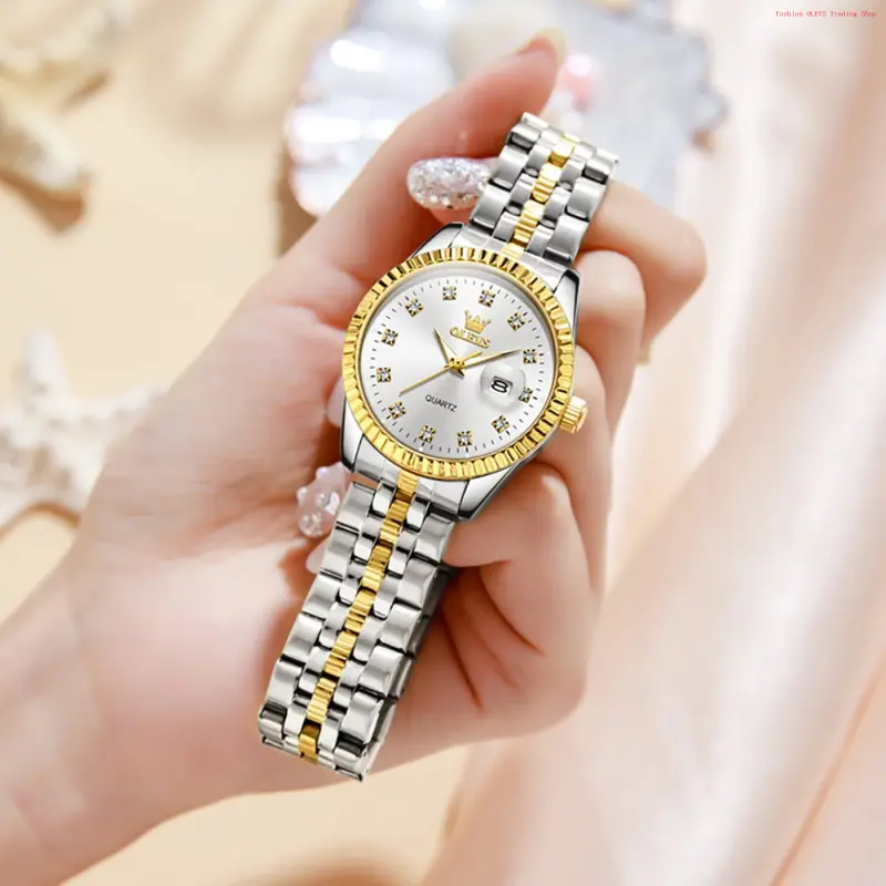 Fashion Brand OLEVS Watches for Women Diamond with Date  display picture 1