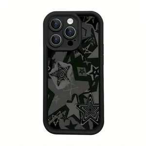 The Star Pattern Phone Cases Suitable for IPhone17,16, 15, 14, 13, 12, 11,pro Promax Plus Air . Perfect Birthday Gift for Friends TPU Fully Wrapped Camera Men's and Women's simple anti-drop protective TPU case with a Stylish Appearance. Shockproof Cover
