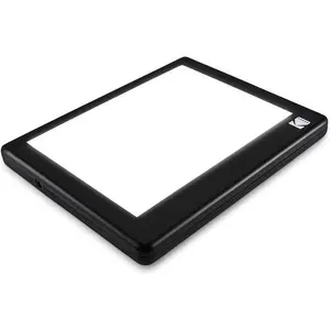 Kodak LED Light Box 8”x6”, Battery & USB Powered Light Pad for Negatives, Slides & Films Viewing