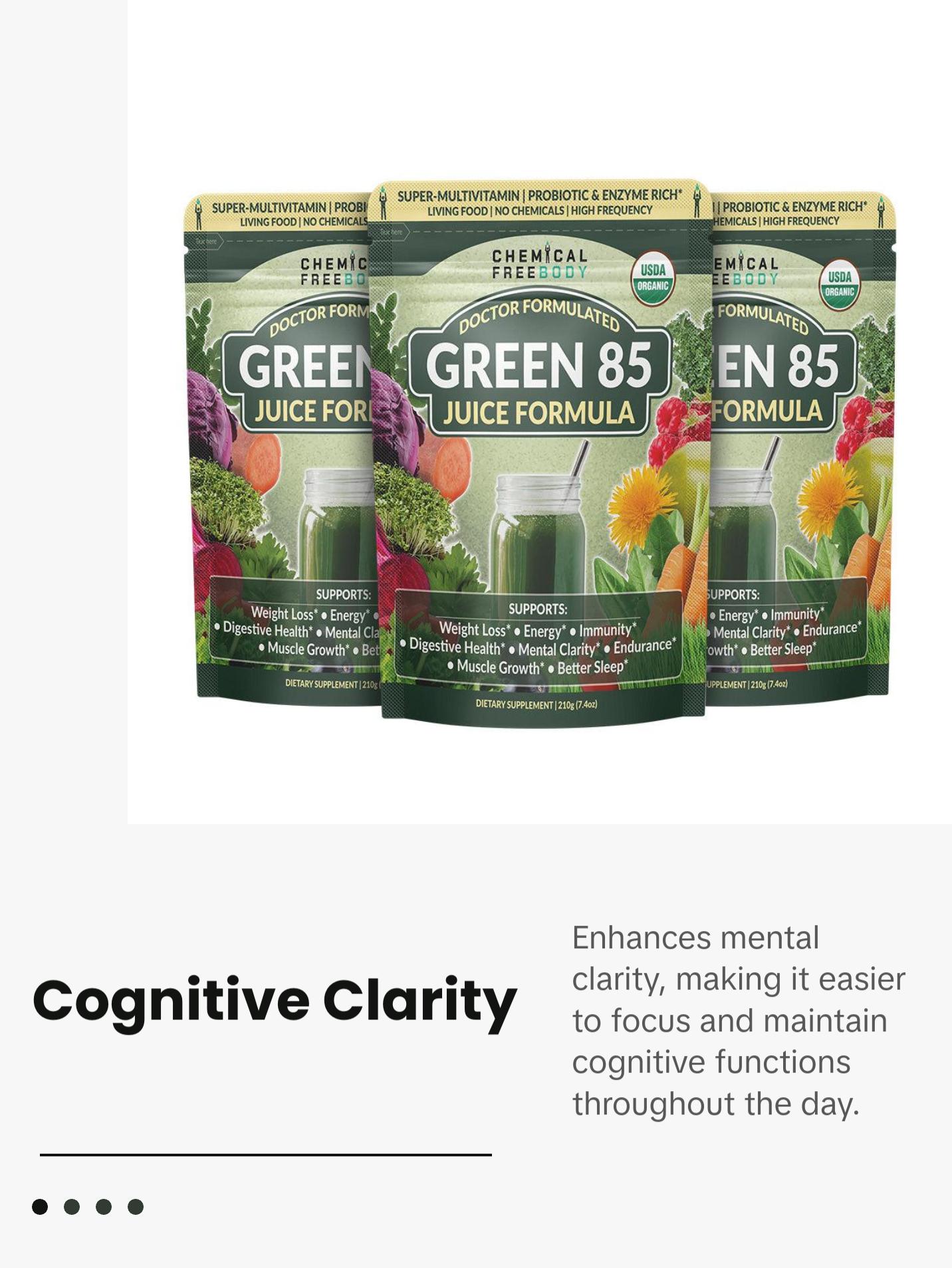 GREEN 85 JUICE FORMULA WITH D3