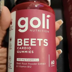 Product Review of Goli Beets Cardio Gummy - Beet Root Extract & 100mg CoQ10, Gluten-Free, Vegan, Non-GMO, and Gelatin-Free. Nature's Great Superfood from C**h A**a