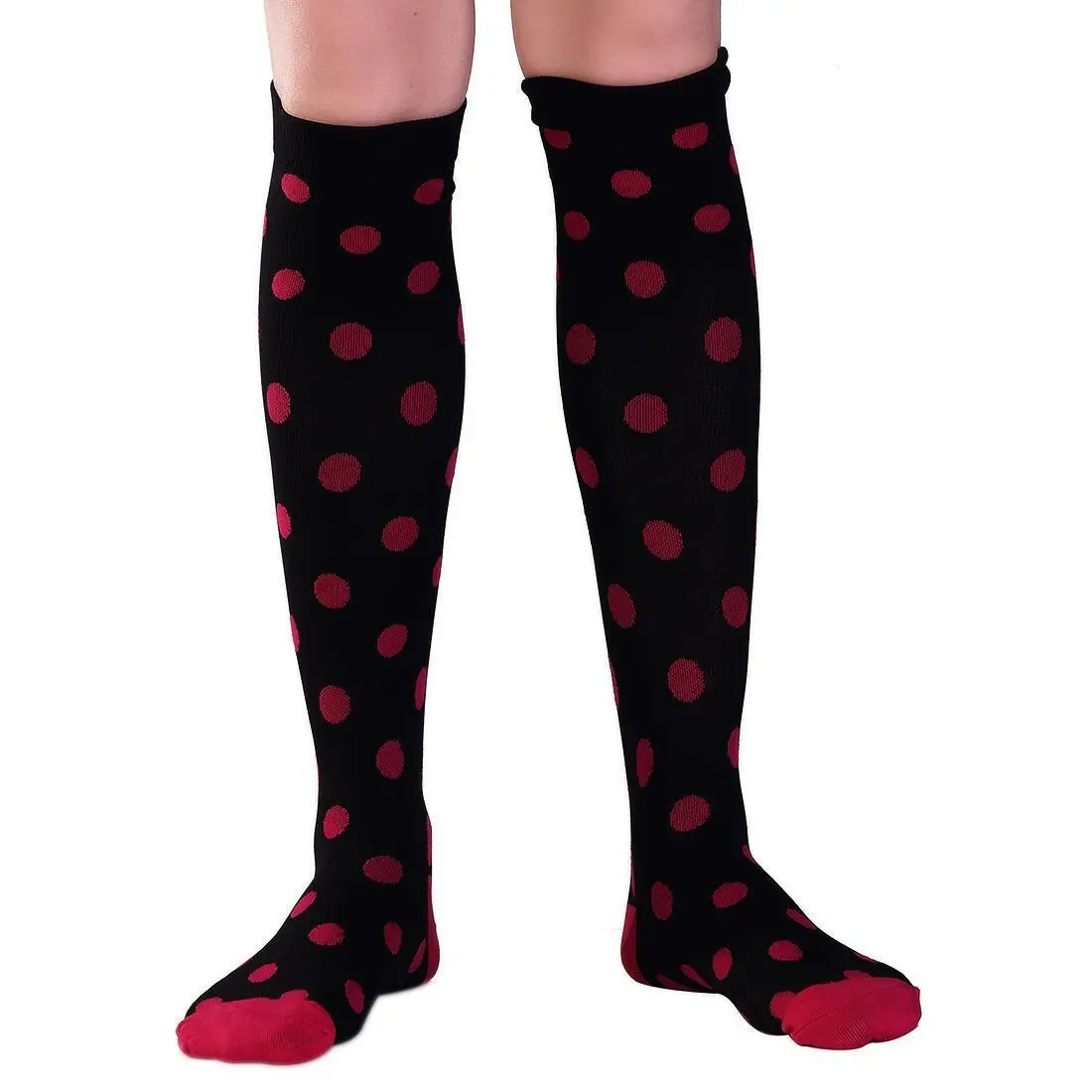 Black background with rose red dots