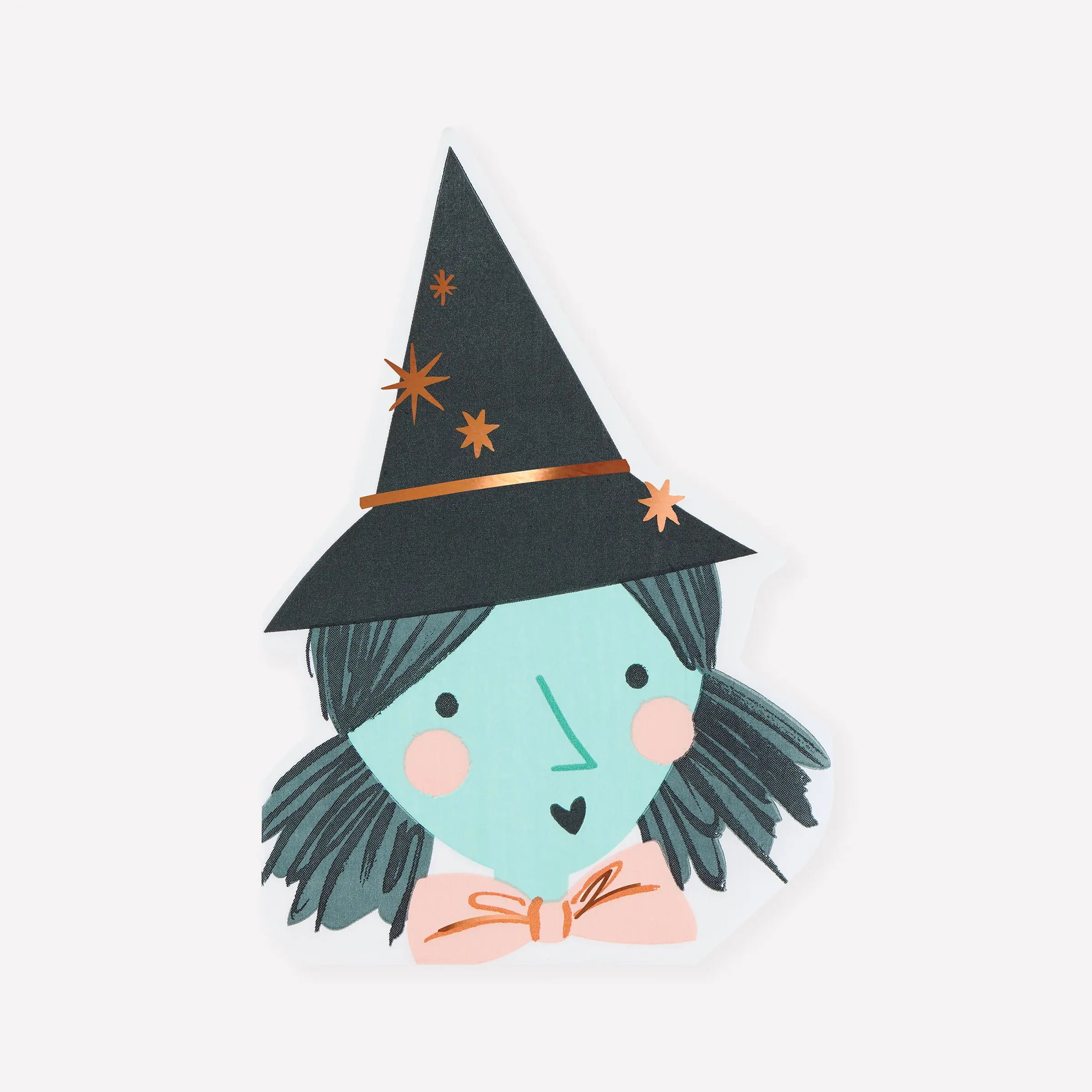 Witch Shaped Napkins (x 16)