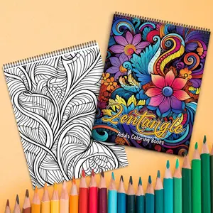 Mandala Pattern Coloring Book, 1 Count 30 Different Patterns Adult Coloring Book, Kill Time Graffiti Painting Drawing Art Book, Perfect for Gifts