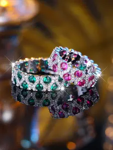 Gorgeous promise ring Set with sparkling zirconia Elegant pave design Suitable for everyday wear and party jewelry