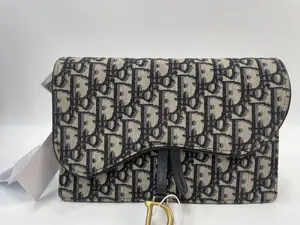 Pre-owned Dior canvas Crossbody Bags XP01758 Saddle Woc 【BF 123 Z】