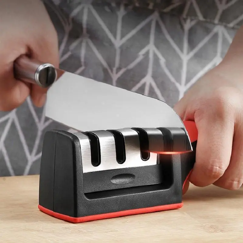 3-stage Professional Sharpening Tool | High Precision Sharpening Stone, Diamond and Ceramic Sharpening Stone with Anti Slip Handle | Easy To Use, Fast Sharpening, Long-lasting Performance | Suitable for Father's Day|