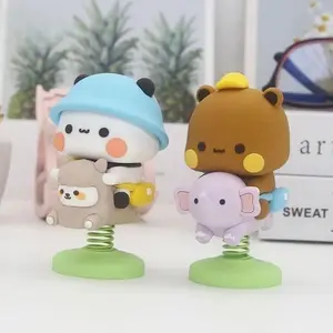 2024 Bubu Dudu Panda Bear Figure Toys Collectible Cute Action Kawaii Bear Toy Doll Ornament Home Deroc Birthday Christmas Gift