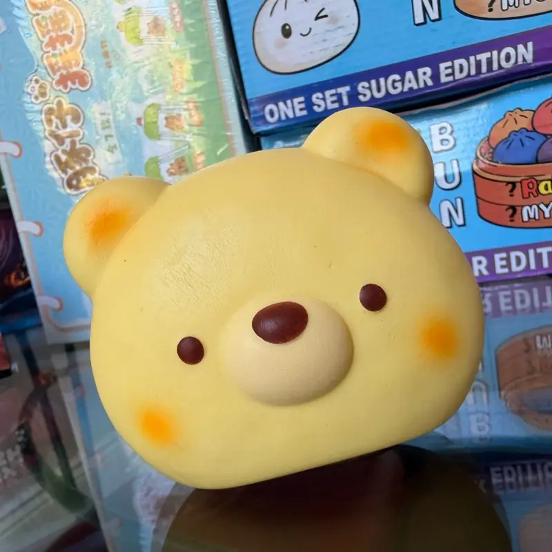 Bear-Shaped Bread Squishy Toy, Fidgets Squishies for Kids Stuff, All Needohs Squishy Novelty Toy