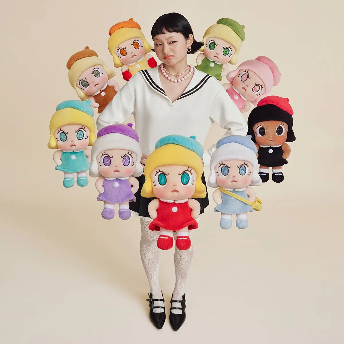 azi7042)POP MART Angry Molly - Angry Energy Series Plush Pendant
