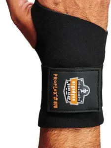 Ergodyne  ProFlex 670 Ambidextrous Single-Strap Wrist Support, Large Black