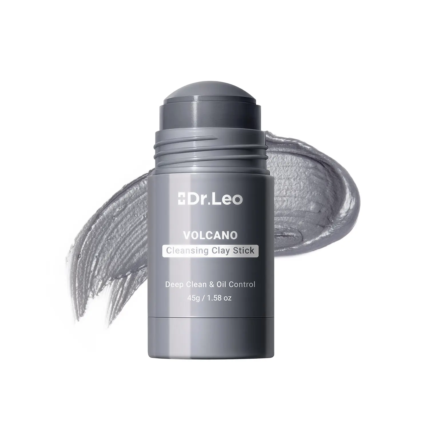 Dr.Leo Charcoal Cleansing Clay Stick - Sensitive, Gentle, Anti-Acne Blackhead Removal, Deep Pore Cleansing, Oil Control, Mess-Free Non-Drying Detox Face Mask for Smoother Skin #DealsForYouDays