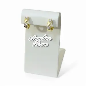 Hermosas Argollas  de corazón Laminado 14k Oro real Uso Diario