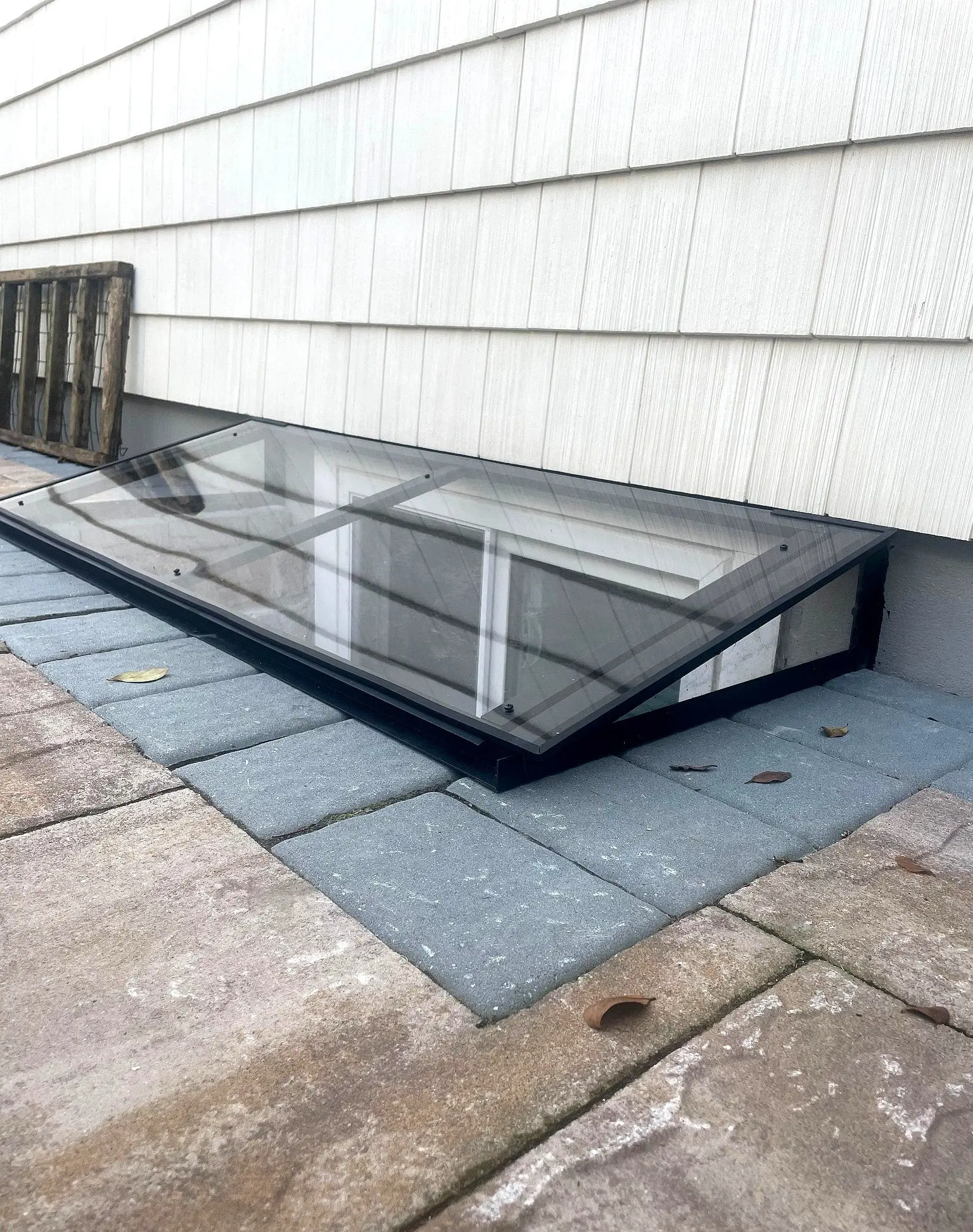 IRONNEST SYSTEM™ Angle Basement Window Well Cover | Custom Aluminum &amp; Polycarbonate