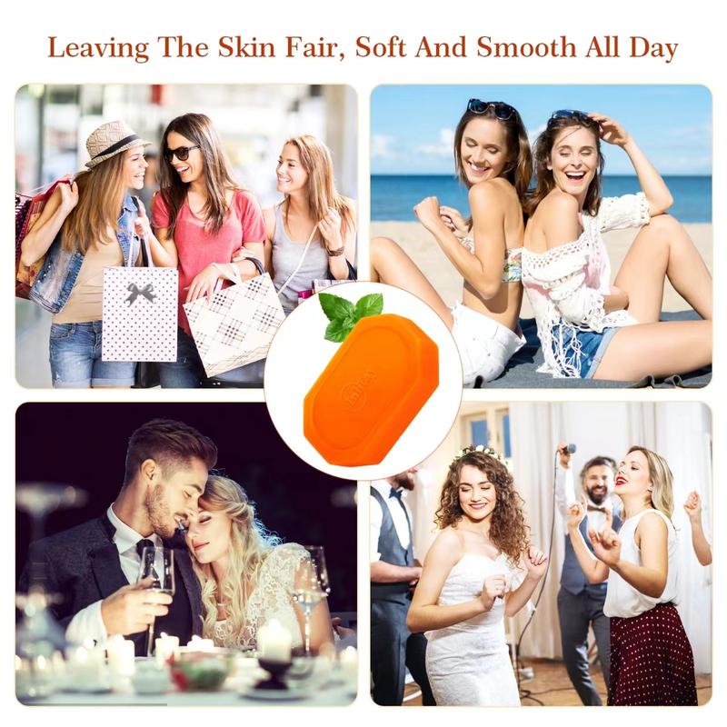 Inlifay New Turmeric Kojic Acid Soap:Dark Spot Remover For Face and body - Two Color Big bars with Pure Natural Kojic Acid and Retinol (160g, 2 Bars) Orange- New upgraded model Body Care Body Wash