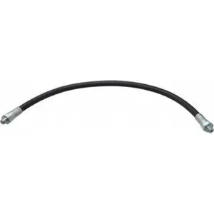 Alemite 18" Long, 6,000 psi Operating Pressure, Thermoplastic Grease Gun Hose 1/8 NPTF, 12,000 psi Burst Pressure B337595-B1