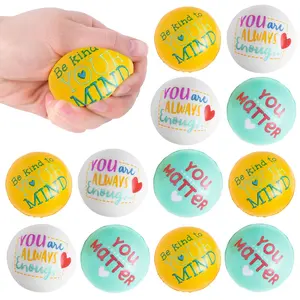 2 1/4" Your Mental Health Matters Foam Stress Balls - 12 Pc.