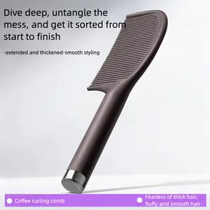 New Coffee Grounds Comb for Oil Removal, Smooth Hair, No Tangles, Anti-Static Comb for Women's Long Hair and Ponytails, Wholesale