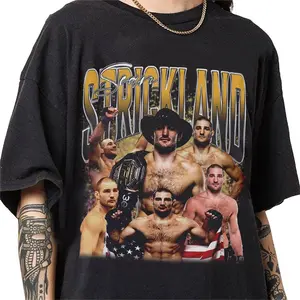 Sean Strickland 90s Vintage Bootleg Style T-Shirt, Classic Retro Graphic Unisex Tee Gift For Men and Women