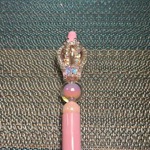 Pink Bling Crown Pen