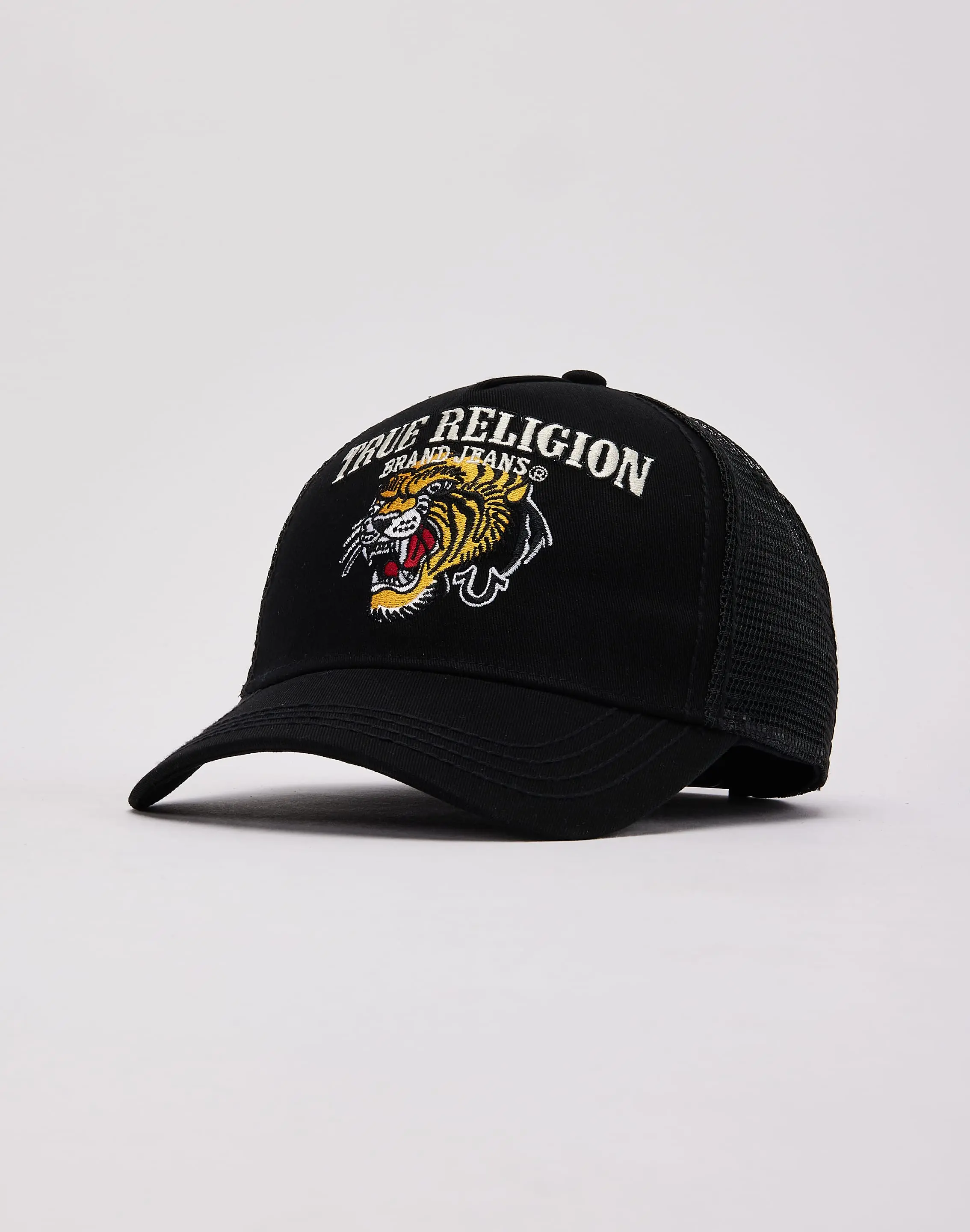 Mens True Religion Tiger Trucker Hat