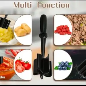 Meat Chopper 1pc Heat Resistant Pulverizer for Ground Beef, Hamburger Meat, Turkey & Crafti