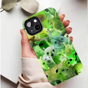 Green Alien Pattern Vibrant Protective Phone Case for iPhone – Shock Absorbent Durable Design with Unique Animal Collage Print, Compatible with iPhone 11/12/13/14/15/16 (Pro Max/Plus) – Ideal for Tech Enthusiasts & Daily Use! Protection Cover