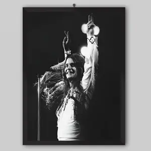 Ozzyy Osbourne Vintage Poster, Rock Legend Print, Music Poster, Concert Wall Art, Black And White Wall Decor, No Frame Poster Prints, Wall Decoration