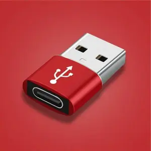 USB OTG To Type C Converter Adapter, 1 Count USB OTG A Male To Type C Female Adapter Converter Compatible with iPhone