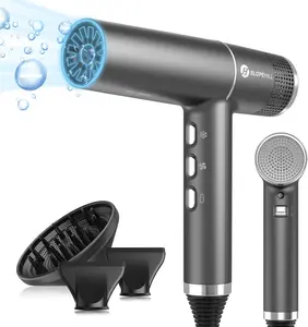 Slopehill Hair Dryer with Unique Brushless Motor | Intelligent Fault Diagnosis | Innovative Microfilter | Oxy Active Technology | Led Display (Grey) Christmas Gifts Holiday Gift