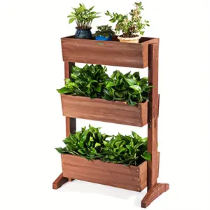 2024 3-Tier Raised Garden Bed Vertical Freestanding Elevated Planter Patio Balcony