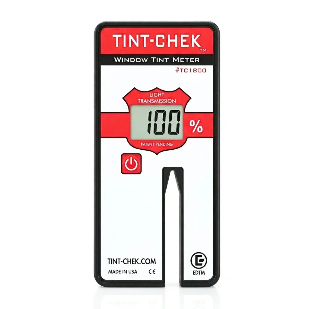 EDTM Tint-Chek (TC1800) Window Tint Meter, Made in USA, Pocket-Size 0.1% VLT Meter, Made in USA