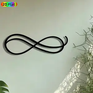 1pc Infinity Symbol Metal Wall Art, Eternal Loop Statue Mural, Artistic Metalwork, Intricate Craftsmanship, Perfect for Anniversary, Valentines Day Decor, Perfect for Living Room Bedroom Office Decor, Ideal Gift for Minimalist Decor Enthusiasts.