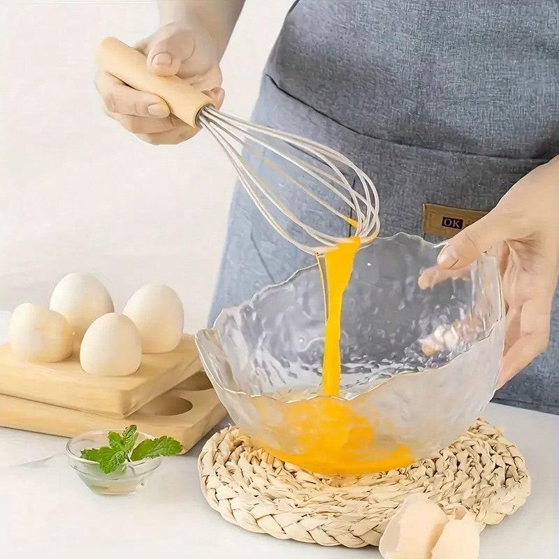 TAIMASI [Non-Stick Utensil Set] 12pcs Non-Stick Silicone Kitchen Utensil Set With Wooden Handles | Saf-E And Easy To Clean - Perfect For Cooking And Baking - Ideal For Back To School And Dorm Essentials