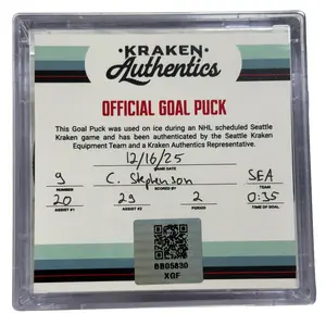 12.16.25 Stephenson #9 SEA Goal Puck