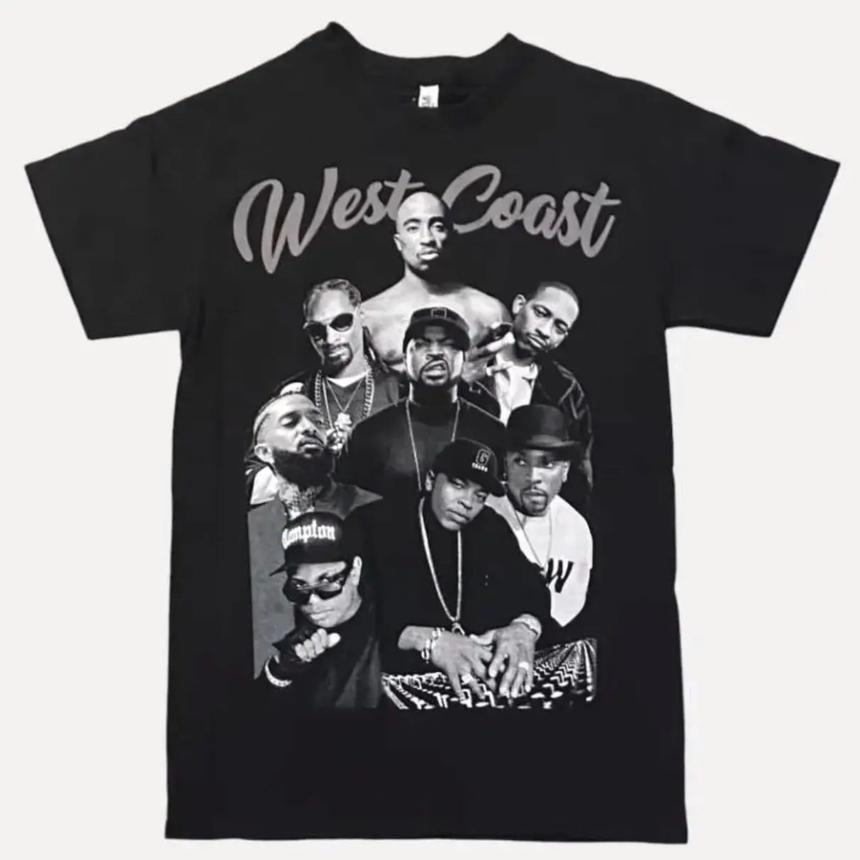 Youth + Adult West Coast Kings Shirt, Legends Hip Hop Graphic T-Shirts, Westside Shirt, Rap Legends Tshirt