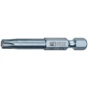 PB Swiss Tools PB E6.400/30-50 PrecisionBit, Design E6 1/4" Bits, TORX® - T30